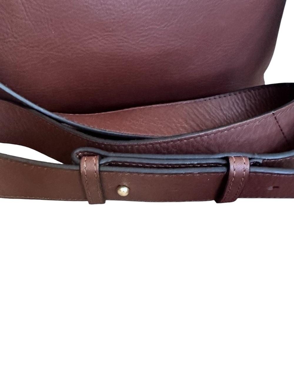 Radley London Cognac Leather Crossbody Bag Brown Bucket Purse - Picture 4 of 8